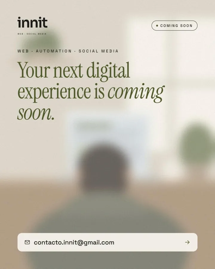 Publicación de Instagram de innit: tu próxima experiencia digital llega pronto